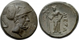 LUCANIA. Metapontion. Ae (Circa 225-200 BC).