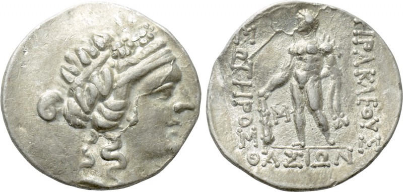 THRACE. Thasos. Tetradrachm (Circa 148-90/80 BC). 

Obv: Head of Dionysos righ...