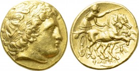 KINGS OF MACEDON. Philip II (359-336 BC). GOLD Stater. Magnesia on the Maeander.