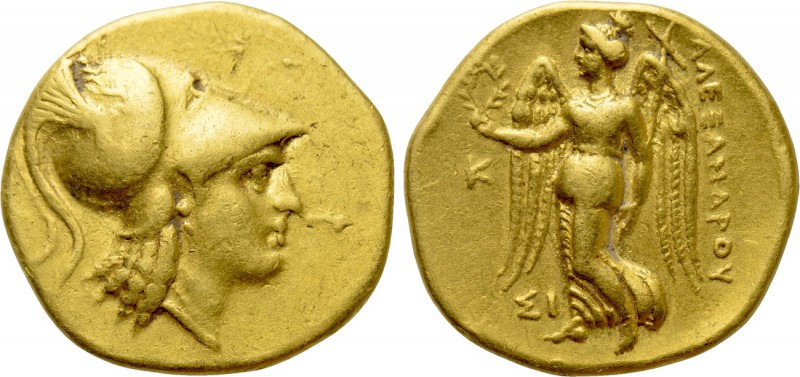 KINGS OF MACEDON. Alexander III 'the Great' (336-323 BC). GOLD Stater. Sidon. Da...