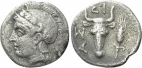 TROAS. Assos. Hemidrachm or Triobol (4th-3rd centuries BC).