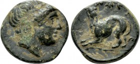 LESBOS. Nesos/Nasos Pordosilene. Ae (3rd-2nd centuries BC). In the name of the Nasiotes.