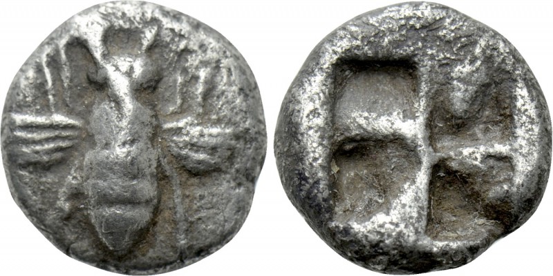 IONIA. Ephesos. Hemidrachm (Circa 550-500 BC). 

Obv: Bee.
Rev: Quadripartite...