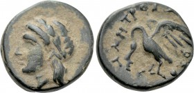 IONIA. Leukai. Ae (Circa 350-300 BC). Metros-, magistrate.