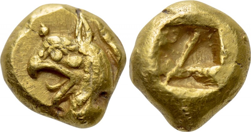 IONIA. Phokaia. EL Hekte (Circa 625/0-522 BC).

Obv: Head of Griffin left; to ...