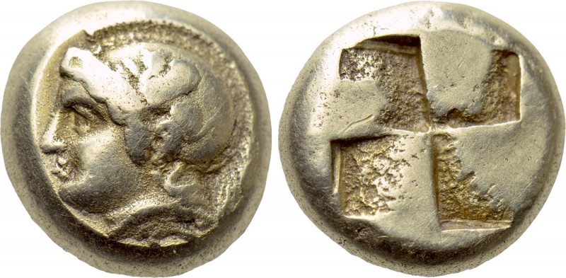 IONIA. Phokaia. EL Hekte (Circa 478-387 BC). 

Obv: Helmeted head of Athena le...