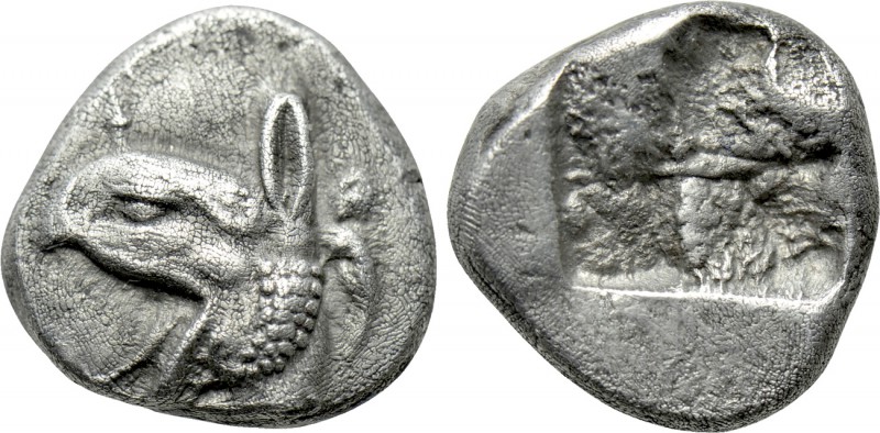 IONIA. Phokaia. Hemidrachm (Circa 521-478 BC). 

Obv: Head of griffin left.
R...