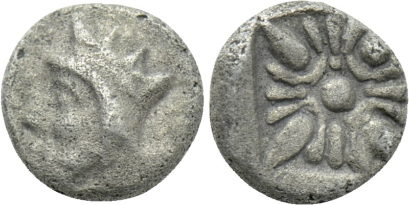 CARIA. Achaemenid Period. Tetartemorion (4th century BC). Mylasa(?). 

Obv: He...