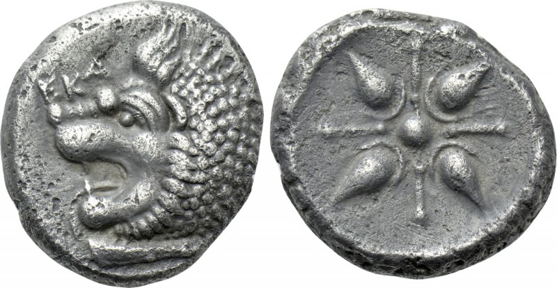 SATRAPS OF CARIA. Hekatomnos (Circa 392/1-377/6 BC). Tetrobol. Mylasa. 

Obv: ...