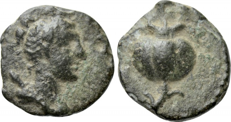 PAMPHYLIA. Side. Ae (3rd-2nd centuries BC).

Obv: Draped bust of Artemis right...