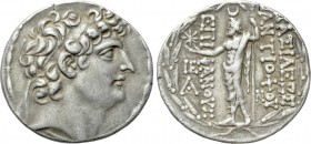 SELEUKID KINGDOM. Antiochos VIII Epiphanes (Grypos) (121/0-97/6 BC). Tetradrachm. Antioch on the Orontes.