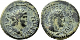 LYDIA. Sardis. Nero (54-68). Ae. Ti. Claudius Mnaseas, magistrate.