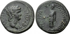 LYDIA. Sardis. Nero (54-68). Ae. Ti. Kl. Mnaseas, strategos.