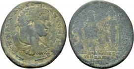 LYDIA. Sardis. Caracalla (198-217). Ae. An. Rouphos, first archon for the third time. Homonoia issue with Hypaepa.