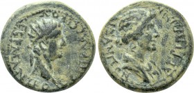 PHRYGIA. Aezanis. Germanicus and Agrippina I (Died, AD 19 and 33, respectively). Ae. Lollius Classicus, magistrate.