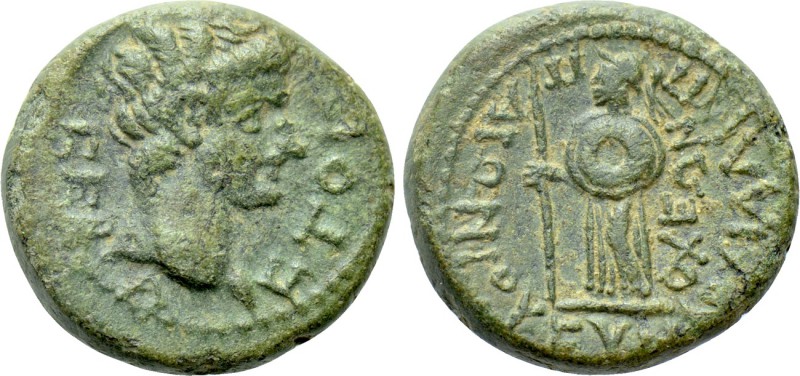 CARIA. Antioch. Time of Augustus to Tiberius (27 BC-37 AD). Ae. 

Obv: CEBACTO...