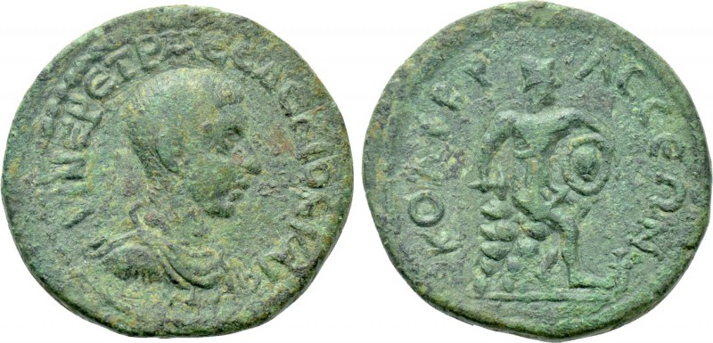 CILICIA. Colybrassus. Herennius Etruscus (Caesar, 249-251). Ae.

Obv: ΚΥΙΝ ЄΡ ...