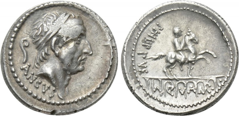 L. MARCIUS PHILIPPUS. Denarius (57 BC). Rome. 

Obv: ANCVS. 
Diademed head of...