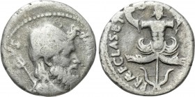 SEXTUS POMPEY. Denarius (37/6 BC). Uncertain Sicilian mint.