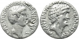 MARK ANTONY & OCTAVIAN. Denarius (41 BC). M. Barbatius Pollio, quaestor pro praetore. Ephesus.