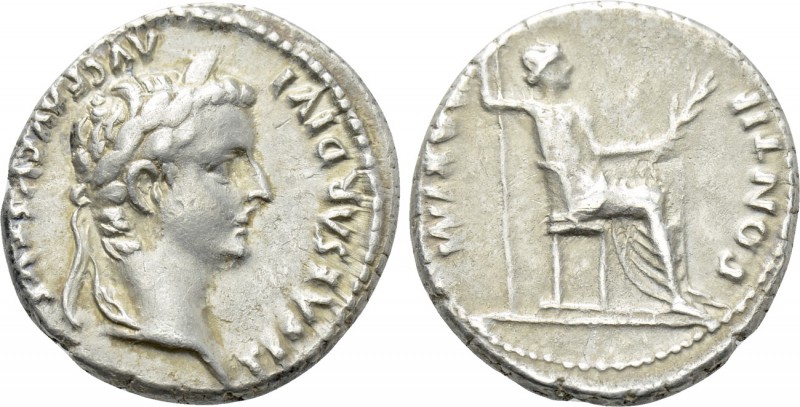 TIBERIUS (14-37). Denarius. Lugdunum. "Tribute Penny" type. 

Obv: TI CAESAR D...
