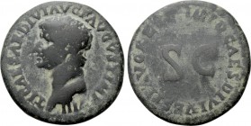 TIBERIUS (14-37). As. Rome or mint in Thrace. Restitution issue struck under Domitian.