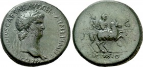 NERO (54-68). Sestertius. Rome, or possibly Balkan/Thracian mint.