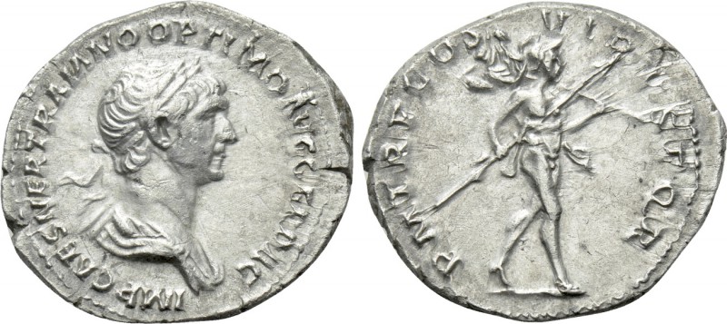 TRAJAN (98-117). Denarius. Rome. 

Obv: IMP CAES NER TRAIANO OPTIMO AVG GER DA...