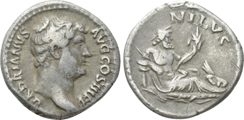 HADRIAN (117-138). Denarius. Rome. "Travel Series" issue. 

Obv: HADRIANVS AVG...