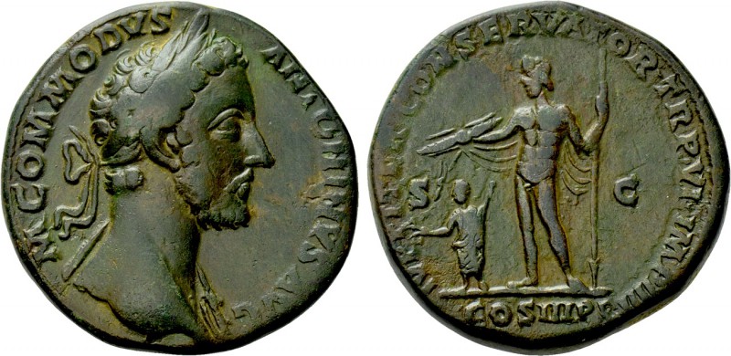 COMMODUS (177-192). Sestertius. Rome. 

Obv: M COMMODVS ANTONINVS AVG. 
Laure...