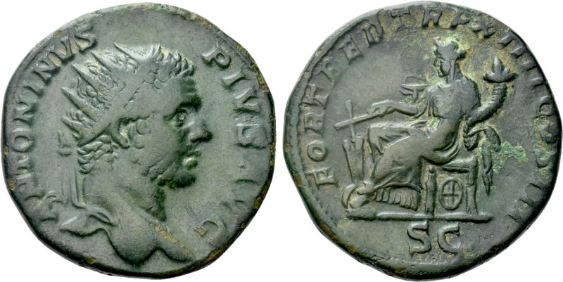 CARACALLA (198-217). Dupondius. Rome. 

Obv: ANTONINVS PIVS AVG. 
Radiate hea...