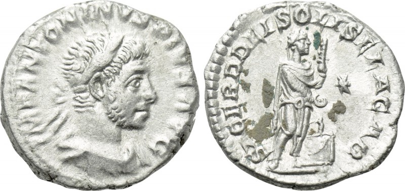 ELAGABALUS (218-222). Denarius. Rome. 

Obv: IMP ANTONINVS PIVS AVG. 
Laureat...