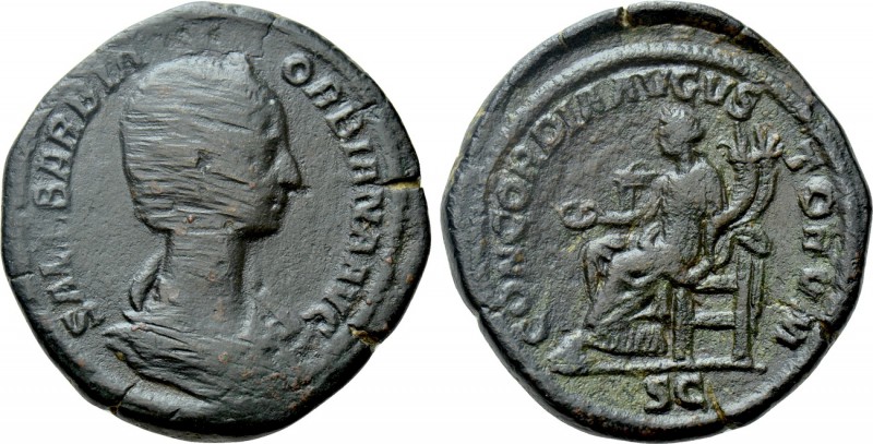 ORBIANA (Augusta, 225-227). Sestertius. Rome. 

Obv: SALL BARBIA ORBIANA AVG. ...