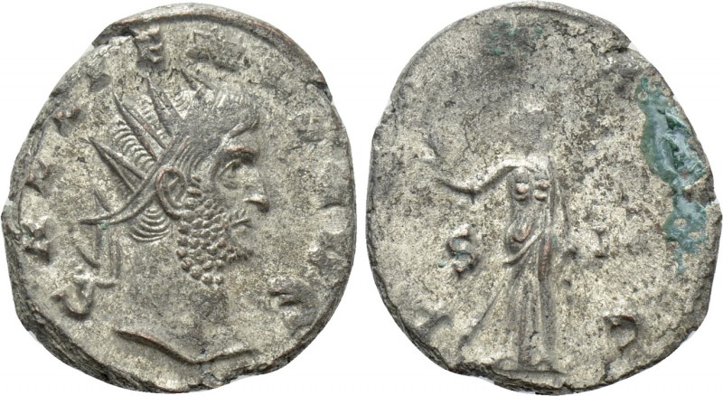 GALLIENUS (253-268). Antoninianus. Siscia. 

Obv: GALLIENVS AVG. 
Radiate hea...