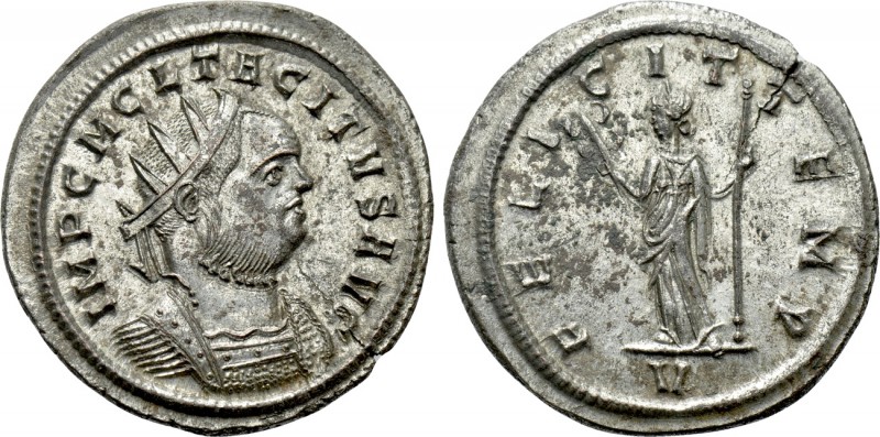 TACITUS (275-276). Antoninianus. Ticinum. 

Obv: IMP C M CL TACITVS AVG. 
Rad...