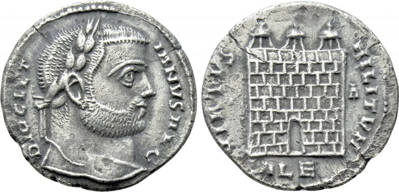 DIOCLETIAN (284-305). Argenteus. Alexandria. 

Obv: DIOCLETIANVS AVG. 
Laurea...