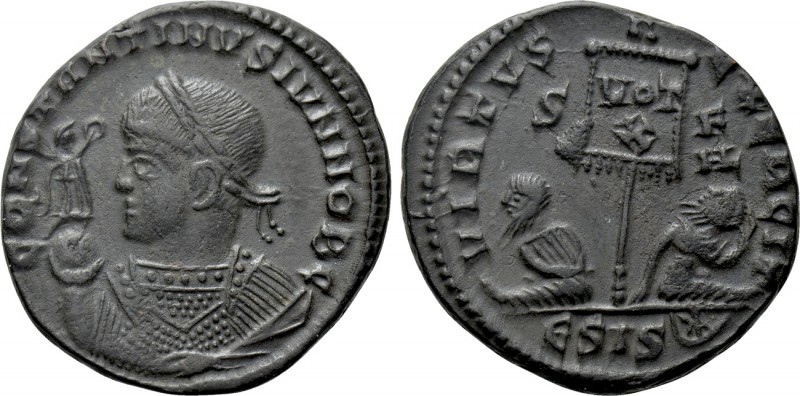 CONSTANTINE II (Caesar, 316-337). Follis. Siscia. 

Obv: CONSTANTINVS IVN NOB ...