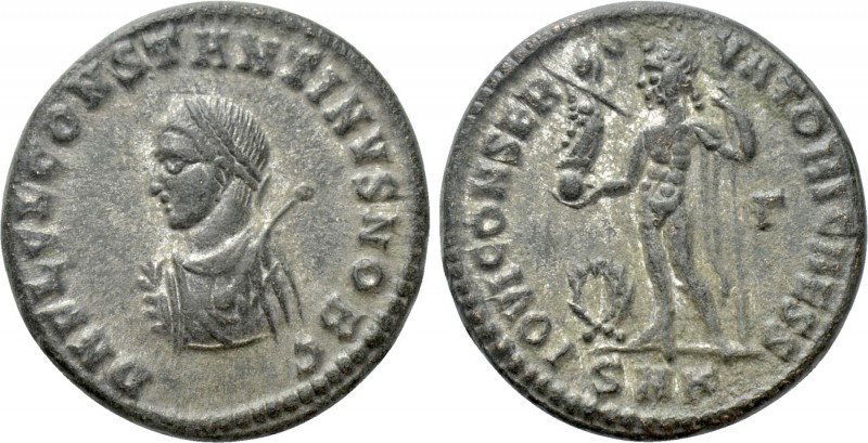 CONSTANTINE II (Caesar, 316-337). Follis. Cyzicus. 

Obv: D N FL CL CONSTANTIN...