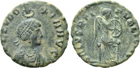AELIA EUDOXIA (Augusta, 400-404). Ae. Uncertain mint.