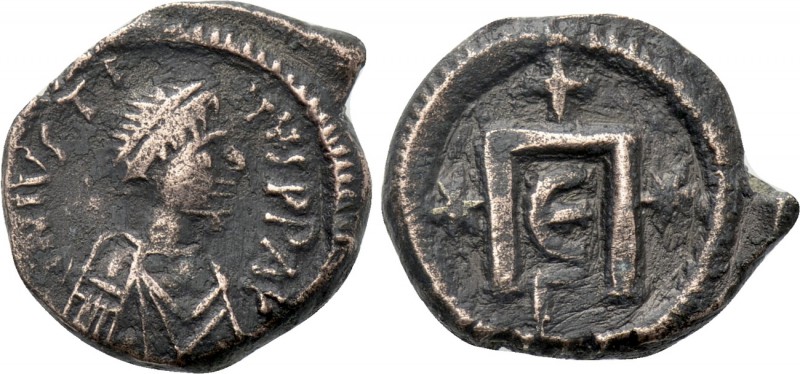 JUSTIN I (518-527). Pentanummium. Constantinople. 

Obv: D N IVSTINVS P P AV. ...