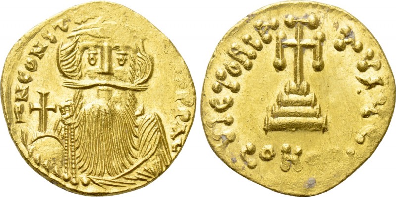CONSTANS II (641-668). GOLD Solidus. Constantinople. 

Obv: δ N CONSTANTINUS P...