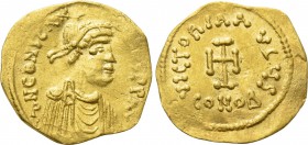CONSTANS II (641-668). GOLD Tremissis. Constantinople.