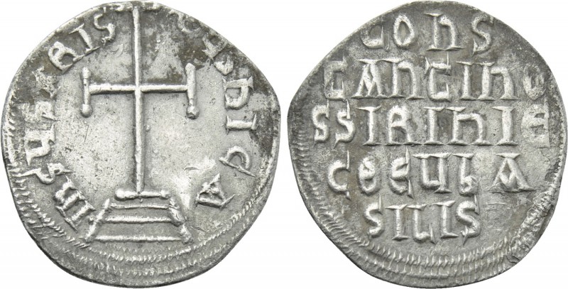 CONSTANTINE VI & IRENE (780-797). Miliaresion. Constantinople. 

Obv: IҺSЧS XR...