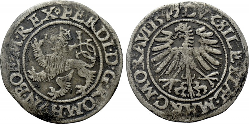 HOLY ROMAN EMPIRE. Ferdinand I (King of the Romans, 1531-1564). Grosz (1547). Wr...