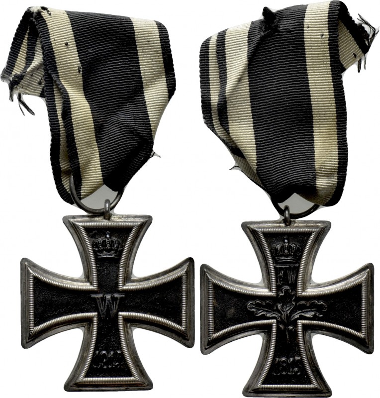 GERMANY. Enameled Iron Cross Medal. Type III: II Class; issued for combat (insti...