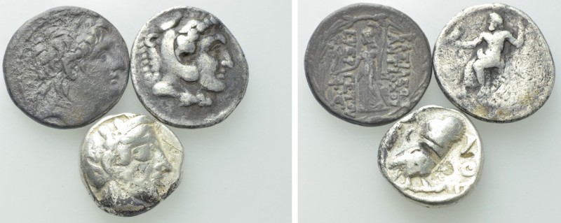 3 Tetradrachms. 

Obv: .
Rev: .

. 

Condition: See picture.

Weight: g...