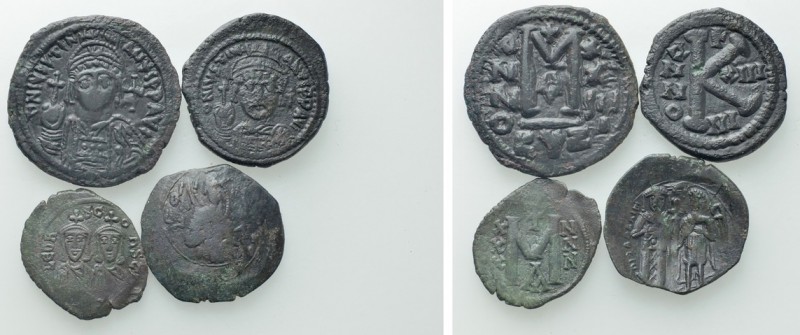 4 Byzantine Coins. 

Obv: .
Rev: .

. 

Condition: See picture.

Weight...