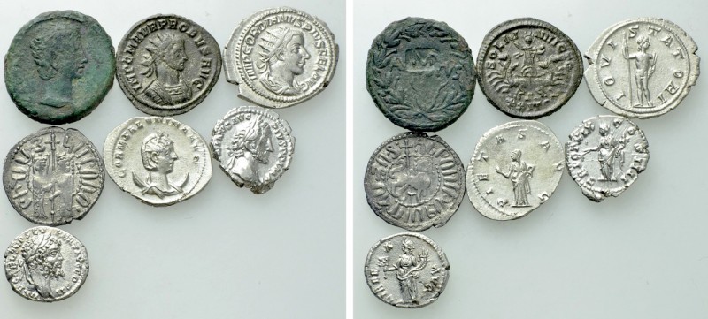 7 Coins. 

Obv: .
Rev: .

. 

Condition: See picture.

Weight: g.
 Dia...