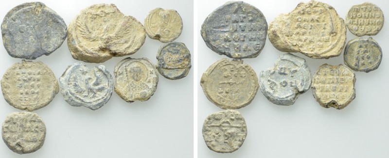 8 Byzantine Seals. 

Obv: .
Rev: .

. 

Condition: See picture.

Weight...