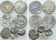 9 Greek Coins.
